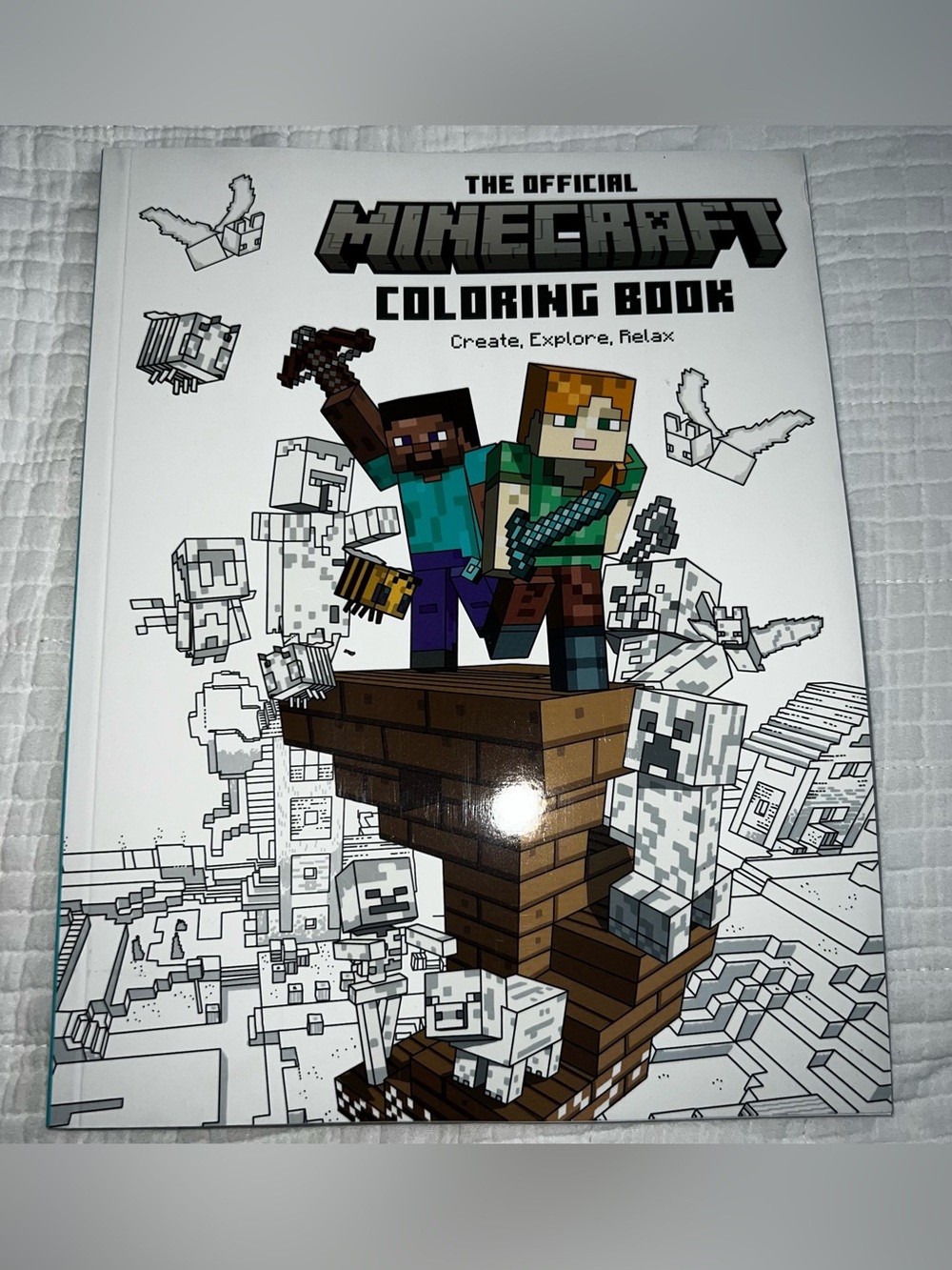 NEW Insight Editions The Official Minecraft Coloring BookCreate, Explore, Relax